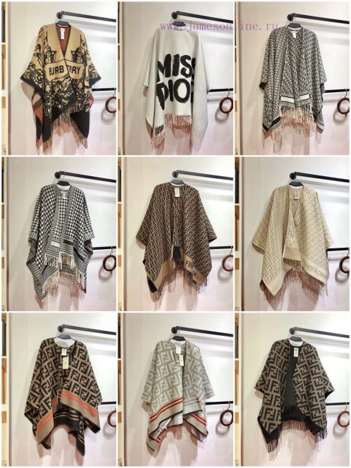 RFD2412 Fendi Heavy Duty FF Letter Element Wool Cloak, the new color F's flagship cloak, is pkbgrs5u - Image 2