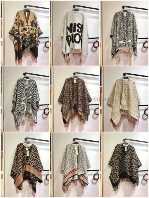 RBR2401 Burberry Heavy Knight Element Cashmere Cloak, double-sided dual-use. The front featutlw8qxjc