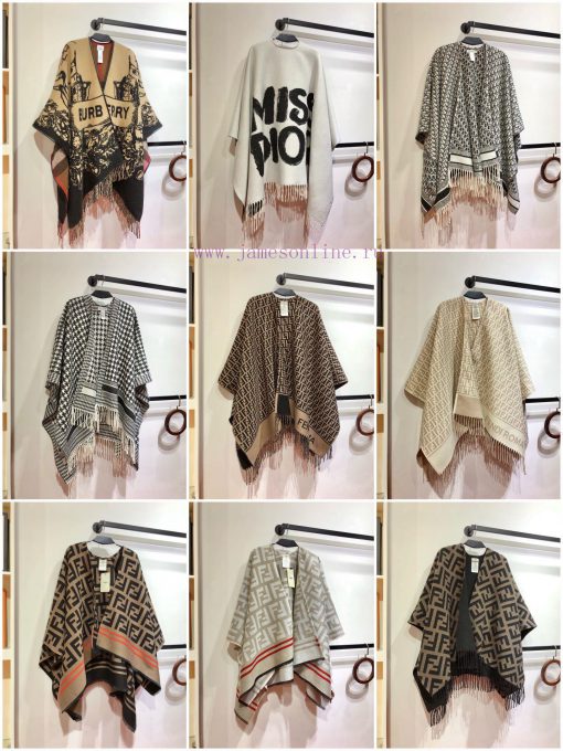 RBR2401 Burberry Heavy Knight Element Cashmere Cloak, double-sided dual-use. The front featutlw8qxjc - Image 2