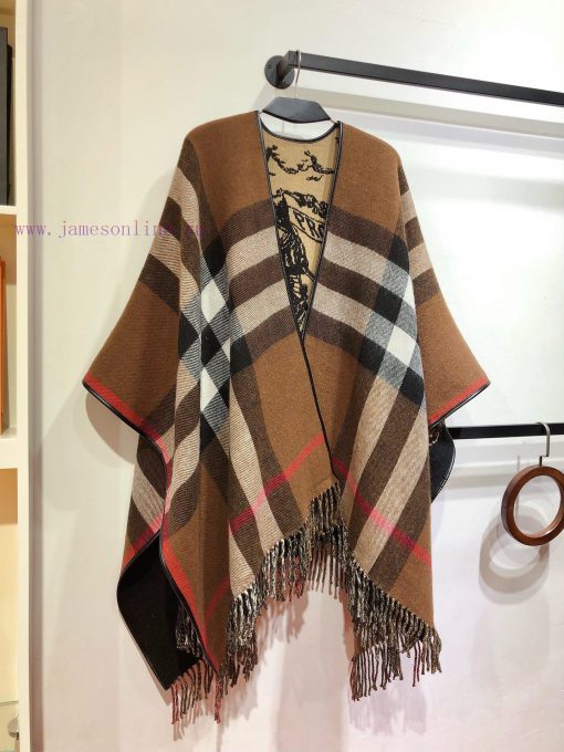 RBR2401 Burberry Heavy Knight Element Cashmere Cloak, double-sided dual-use. The front featutlw8qxjc - Image 5