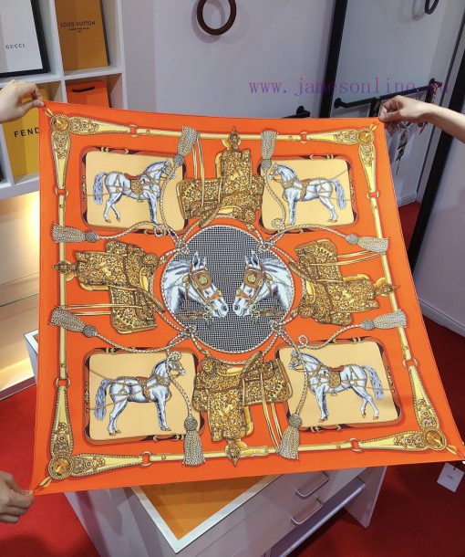 SHMS1980 synchronizes with H Home's new 90cm silk square scarf, featuring a beautiful and eyb35qvwcl - Image 4