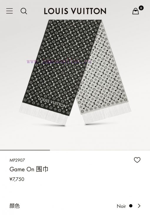 RLV2352 LVGame on Scarf Arrives, Showcasing the Classic Monogram Pattern on Both Sides, Provja5qc7ne - Image 3