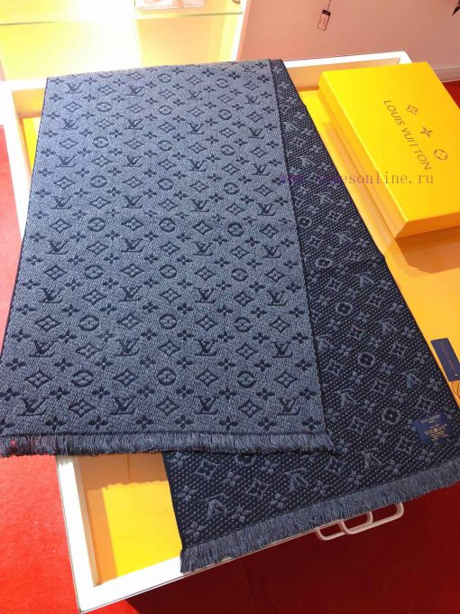 RLV1962 LVONOGRAM CLASS launches iconic Mono woven pattern scarf with excellent quality. Then8get5y3 - Image 6