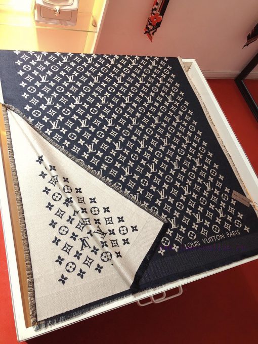 RLV2022 Bull Goods LV MISS LV Long Scarf Using Jacquard Craftsmanship, depicting a full Monoumirfpvz - Image 4