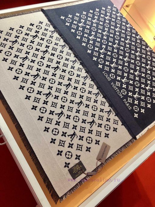 RLV2022 Bull Goods LV MISS LV Long Scarf Using Jacquard Craftsmanship, depicting a full Monoumirfpvz - Image 6