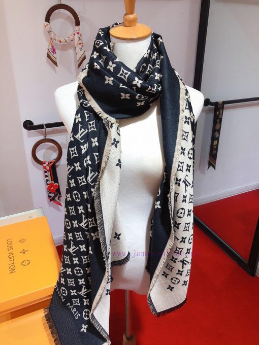 RLV2022 Bull Goods LV MISS LV Long Scarf Using Jacquard Craftsmanship, depicting a full Monoumirfpvz - Image 9