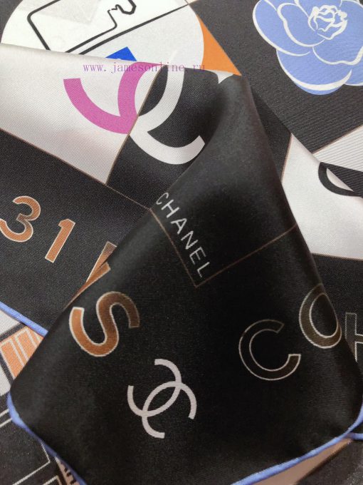 SCC2359 ️ Original Chanel 90cm silk square scarf, made of top-quality twill silk material ️ 4nheyc8o - Image 7