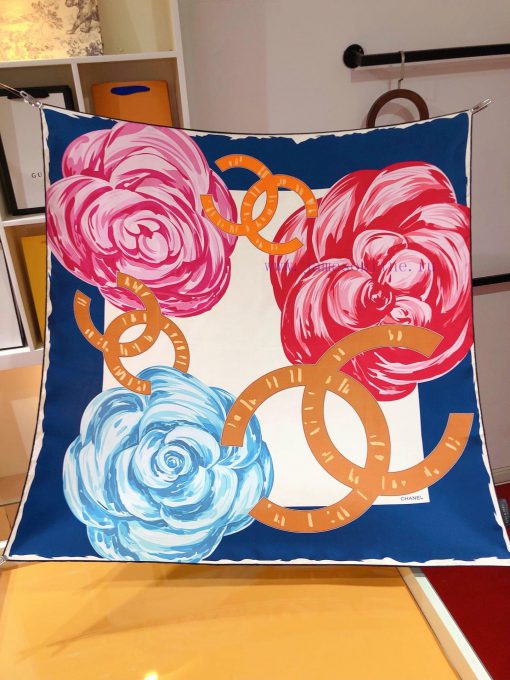 SCC2404 ️ Original Chanel 90cm silk square scarf, made of top-quality twill silk material ️ dyzln8co - Image 2