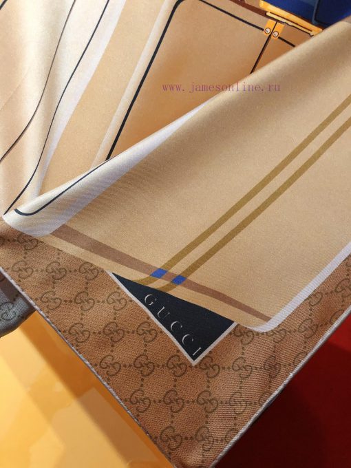 SGC2407 Original Gucci suitcase twill 90cm square towel This square towel ingeniously combina2jtuawy - Image 5