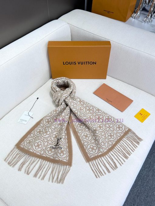 2024 Lv Explosive Classic Clover Double sided Jacquard Explosive Scarf 🧣 A very versatile itr43mjuc0 - Image 7
