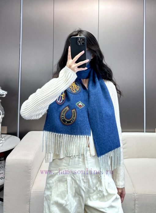 In 2024, the Aishi Denim Cowboy Scarf is full of casual style, paired with 4 medals of differsz0seqf - Image 3