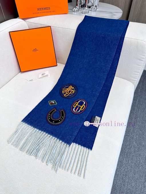 In 2024, the Aishi Denim Cowboy Scarf is full of casual style, paired with 4 medals of differsz0seqf - Image 5
