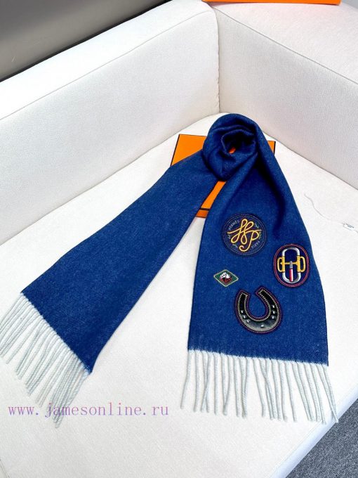 In 2024, the Aishi Denim Cowboy Scarf is full of casual style, paired with 4 medals of differsz0seqf - Image 7