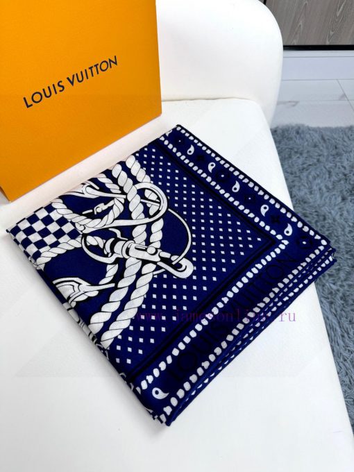 2025 Lv140 top-level velvet double-sided same color Sailor Bandana Square velvet square scarqmq5dlrj - Image 4