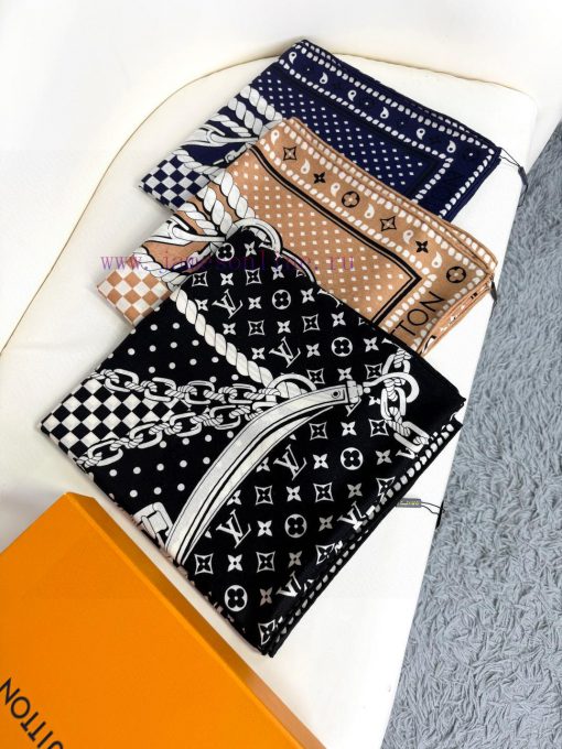 2025 Lv140 top-level velvet double-sided same color Sailor Bandana Square velvet square scarqmq5dlrj - Image 10