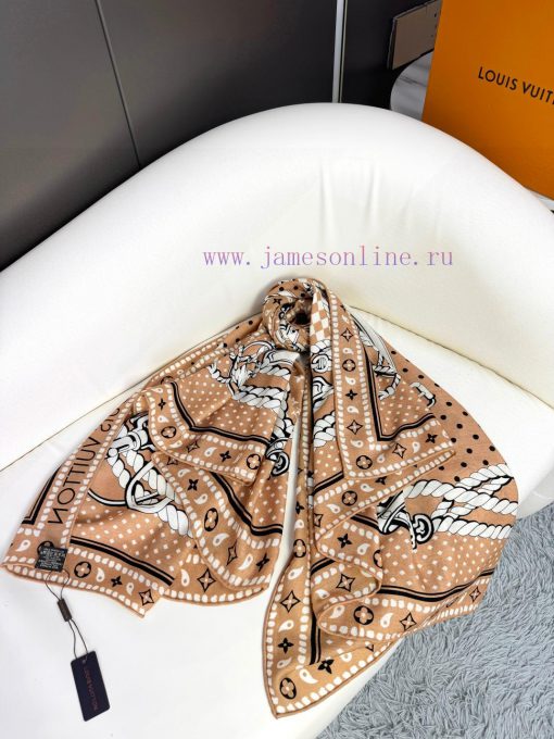 2025 Lv140 top-level velvet double-sided same color Sailor Bandana Square velvet square scar5okt3qua - Image 7
