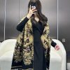 Arrived goods2023 Bur Warrior Knight Double sided Shawl, with various beautiful designs, knoakuhhgvb