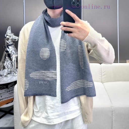 Fendi's popular new high-end men's and women's scarves are a brand that is very low-key and muhj3q7l