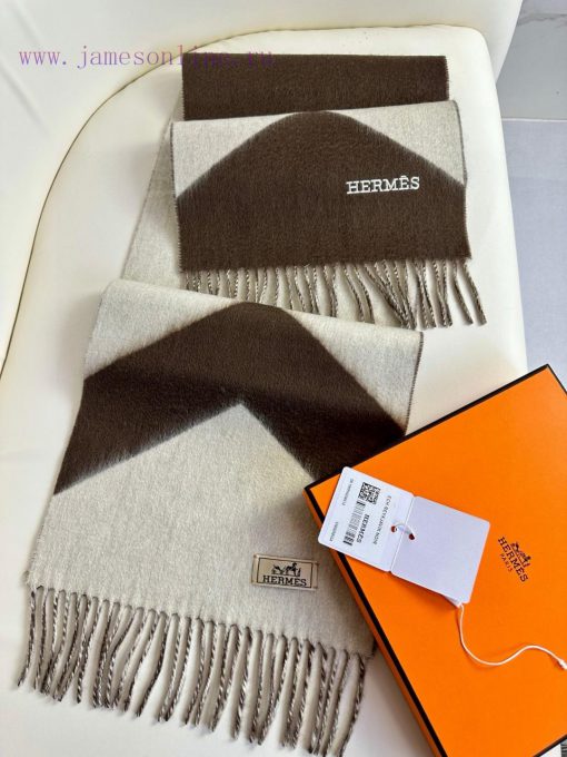 Big H double-sided jacquard thickened tassel scarfBuy and cherish it, as they are all exportgqviuolw - Image 7
