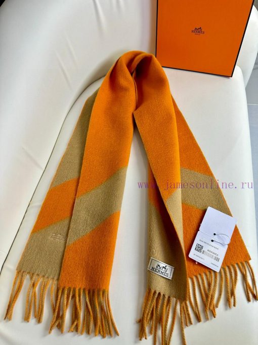 Big H double-sided jacquard thickened tassel scarfBuy and cherish it, as they are all exportsnmfnncx - Image 8