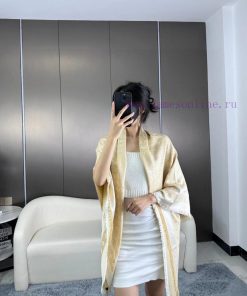 Buying the latest STUDDY DENIM MONOGRAM shawl with extremely comfortable protein fiber and w3t9ybbum