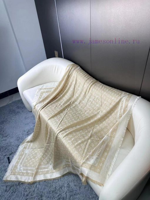 Buying the latest STUDDY DENIM MONOGRAM shawl with extremely comfortable protein fiber and w3t9ybbum - Image 5