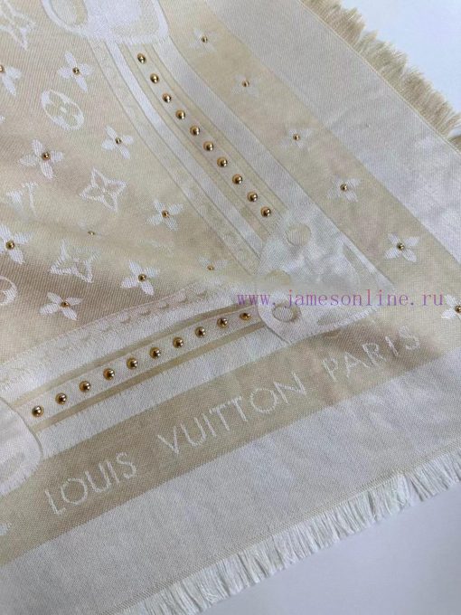 Buying the latest STUDDY DENIM MONOGRAM shawl with extremely comfortable protein fiber and w3t9ybbum - Image 7