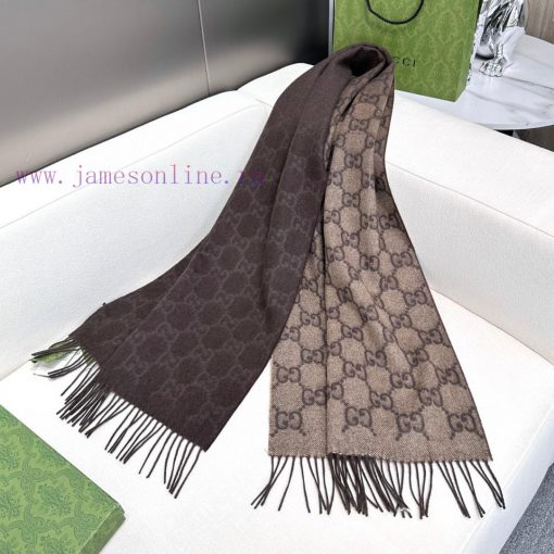 GUCCIGucci Perfect Gradient Purchasing Grade Latest Double sided Dual use Gucci Scarf, Forev12spmsrh - Image 5