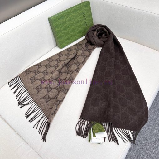 GUCCIGucci Perfect Gradient Purchasing Grade Latest Double sided Dual use Gucci Scarf, Forev12spmsrh - Image 6