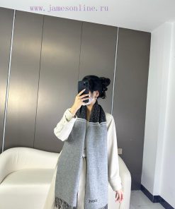 2024 LOVE double-sided scarf, medium weight double-sided wool and cashmere blend scarfFull cl3fxtfwk