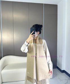2024 LOVE double-sided scarf, medium weight double-sided wool and cashmere blend scarfFull c462cw06d