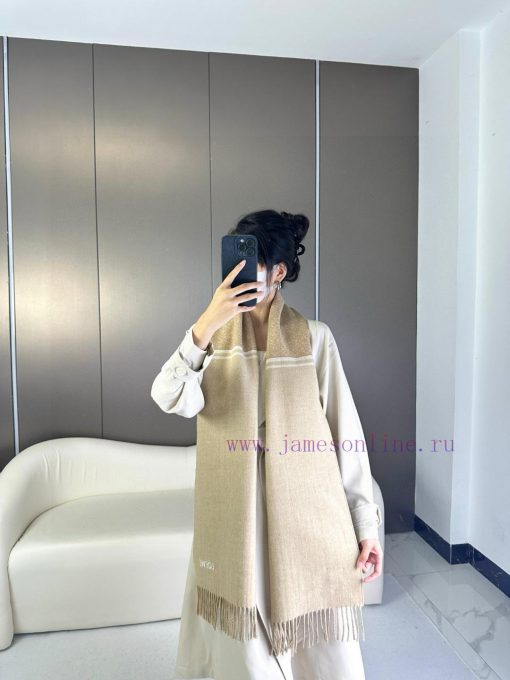2024 LOVE double-sided scarf, medium weight double-sided wool and cashmere blend scarfFull c462cw06d