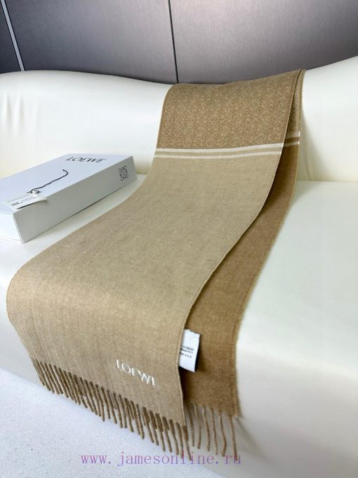 2024 LOVE double-sided scarf, medium weight double-sided wool and cashmere blend scarfFull c462cw06d - Image 5