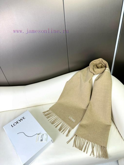 2024 LOVE double-sided scarf, medium weight double-sided wool and cashmere blend scarfFull c462cw06d - Image 6