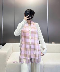 2024 Burberry official website plaid warhorse 100% top-quality cashmere material is very warwtp7g1ck