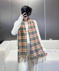 2024 Burberry official website plaid warhorse 100% top-quality cashmere material is very wardqnwcb3r