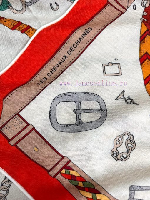 In 2025, the synchronized Hermes double-sided and color jumping horse 140 top-level silk casblvu5j49 - Image 8