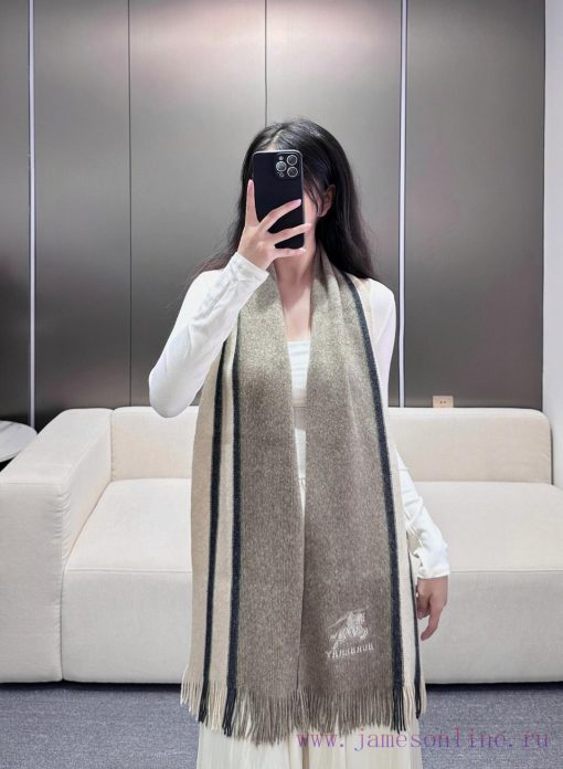 New 2024 unisex design, 100% pure cashmere Burberry, high-end cashmere knitted scarf can be zca5gk3c