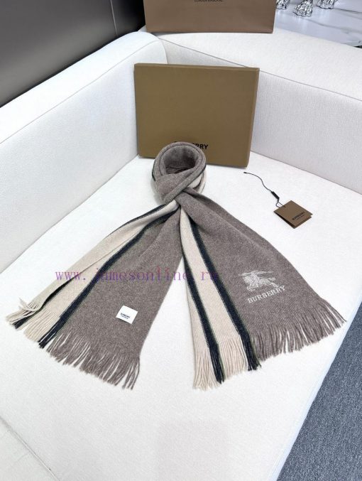 New 2024 unisex design, 100% pure cashmere Burberry, high-end cashmere knitted scarf can be zca5gk3c - Image 7