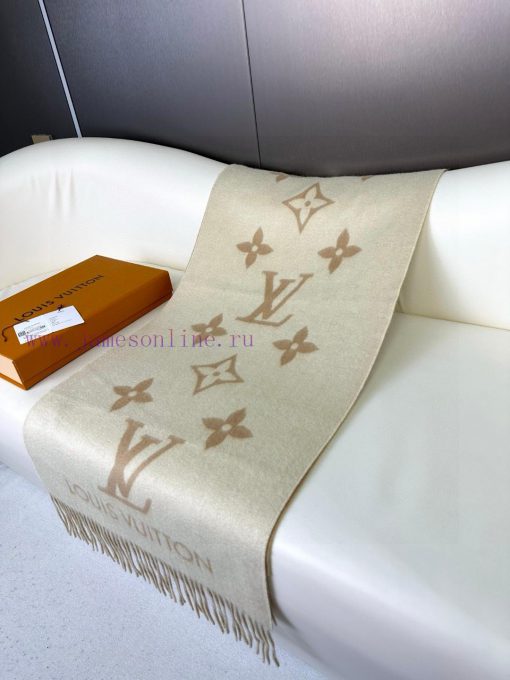 Gift the complete set of packaging boxes Lv Lv brand 𝑹𝒆𝒚𝒌𝒋𝒂𝒗𝒊𝒌 double-sided cashmere scarf i316q1tbx - Image 5