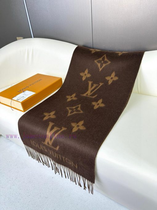 Gift the complete set of packaging boxes Lv Lv brand 𝑹𝒆𝒚𝒌𝒋𝒂𝒗𝒊𝒌 double-sided cashmere scarf ir6cslobm - Image 5