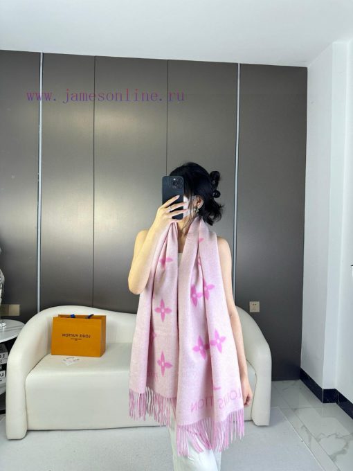 Gift the complete set of packaging boxes Lv Lv brand 𝑹𝒆𝒚𝒌𝒋𝒂𝒗𝒊𝒌 double-sided cashmere scarf ihd4vn5lh - Image 2