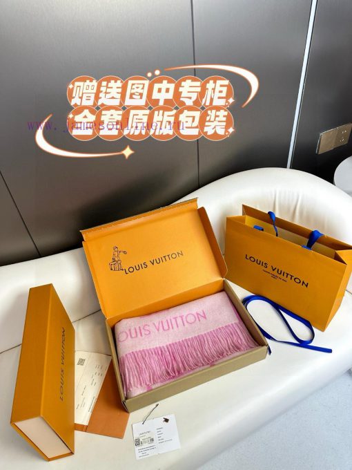 Gift the complete set of packaging boxes Lv Lv brand 𝑹𝒆𝒚𝒌𝒋𝒂𝒗𝒊𝒌 double-sided cashmere scarf ihd4vn5lh - Image 4