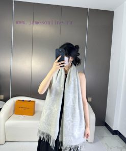 Gift the complete set of packaging boxes Lv Lv brand 𝑹𝒆𝒚𝒌𝒋𝒂𝒗𝒊𝒌 double-sided cashmere scarf in6opuqdg
