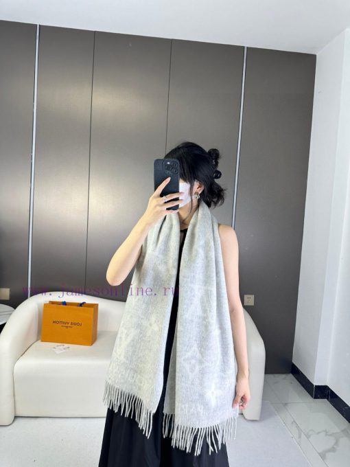 Gift the complete set of packaging boxes Lv Lv brand 𝑹𝒆𝒚𝒌𝒋𝒂𝒗𝒊𝒌 double-sided cashmere scarf in6opuqdg - Image 2