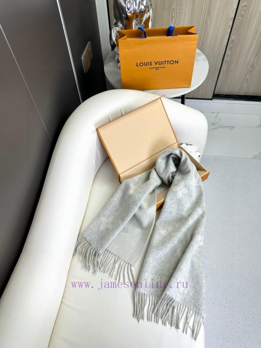 Gift the complete set of packaging boxes Lv Lv brand 𝑹𝒆𝒚𝒌𝒋𝒂𝒗𝒊𝒌 double-sided cashmere scarf in6opuqdg - Image 6
