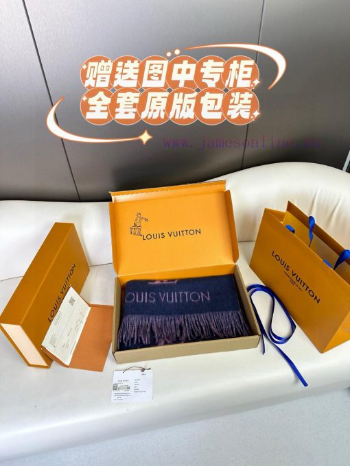Gift the complete set of packaging boxes Lv Lv brand 𝑹𝒆𝒚𝒌𝒋𝒂𝒗𝒊𝒌 double-sided cashmere scarf ivn3zs0iy - Image 4