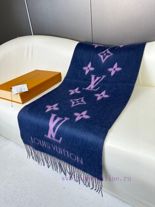Gift the complete set of packaging boxes Lv Lv brand 𝑹𝒆𝒚𝒌𝒋𝒂𝒗𝒊𝒌 double-sided cashmere scarf ivn3zs0iy - Image 5