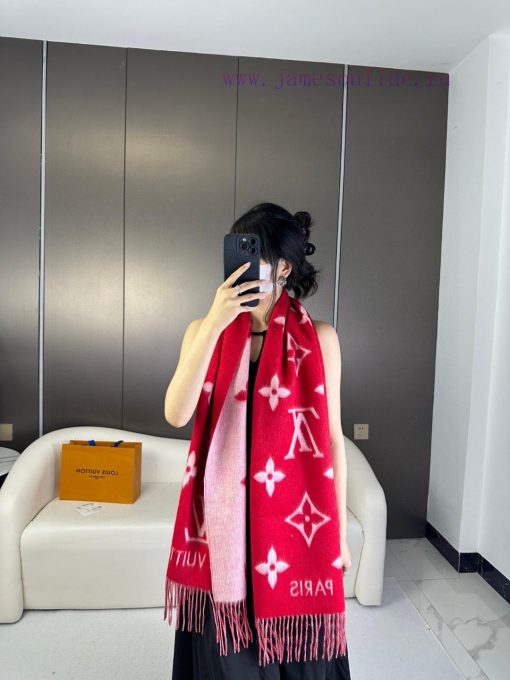 Gift the complete set of packaging boxes Lv Lv brand 𝑹𝒆𝒚𝒌𝒋𝒂𝒗𝒊𝒌 double-sided cashmere scarf itp0jcweq