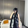 Gift the complete set of packaging boxes Lv Lv brand 𝑹𝒆𝒚𝒌𝒋𝒂𝒗𝒊𝒌 double-sided cashmere scarf iasoc478v